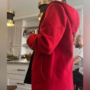 70s VINTAGE AUTHENTIC MACKINTOSH VESTCOAT red/BLK